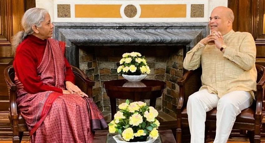 Moragoda meets Indian Finance Minister to discuss debt restructuring